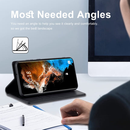 LC.IMEEKE RFID Anti-theft Leather Phone Case, For Samsung Galaxy S23 5G, For Samsung Galaxy S23+ 5G, For Samsung Galaxy S23 Ultra 5G