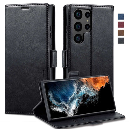 LC.IMEEKE RFID Anti-theft Leather Phone Case, For Samsung Galaxy S23 5G, For Samsung Galaxy S23+ 5G, For Samsung Galaxy S23 Ultra 5G