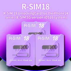 R-SIM 18 Turns Locked Into Unlocked iOS16 System Universal 5G Unlocking Card, R-SIM 18