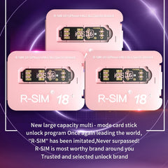 R-SIM 18 plus Turns Locked Into Unlocked iOS16 System Universal 5G Unlocking Card