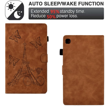 Tower Embossed Leather Smart Tablet Case, For Samsung Galaxy Tab S6 Lite P610, For Samsung Galaxy Tab A 8.0 T350, For Samsung Galaxy Tab A7 10.4 2020 T500, For Samsung Galaxy Tab A 10.1 2016 T580