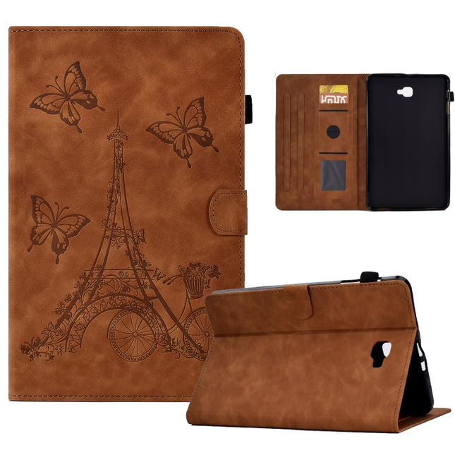 Tower Embossed Leather Smart Tablet Case, For Samsung Galaxy Tab S6 Lite P610, For Samsung Galaxy Tab A 8.0 T350, For Samsung Galaxy Tab A7 10.4 2020 T500, For Samsung Galaxy Tab A 10.1 2016 T580