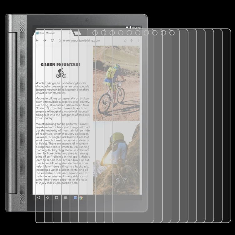 25 PCS For Lenovo Yoga Tab3 Pro-X90Y 10.1 9H 0.3mm Explosion-proof Tempered Glass Film