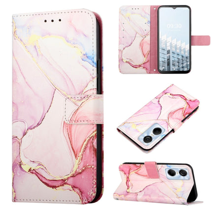 PT003 Marble Pattern Flip Leather Phone Case, For Infinix Smart 7 X6515, For Tecno Pop 6 Pro, For Tecno Pova 4 LG7N, For Tecno Pova 4 Pro LG8N