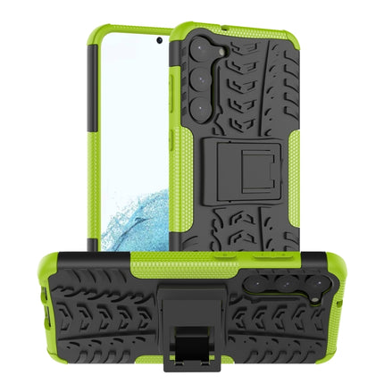 Tire Texture TPU + PC Phone Case with Holder, For Motorola Moto E22, For Samsung Galaxy S23+ 5G, For Samsung Galaxy A14 5G