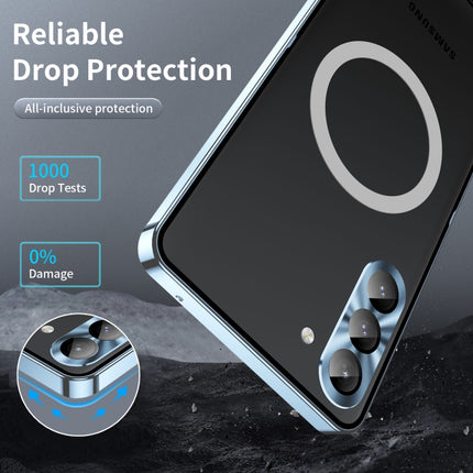 MagSafe Magnetic Frosted Metal Phone Case, For Samsung Galaxy S23 5G, For Samsung Galaxy S23+ 5G, For Samsung Galaxy S23 Ultra 5G