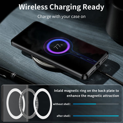 MagSafe Magnetic Frosted Metal Phone Case, For Samsung Galaxy S23 5G, For Samsung Galaxy S23+ 5G, For Samsung Galaxy S23 Ultra 5G