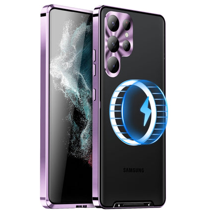 MagSafe Magnetic Frosted Metal Phone Case, For Samsung Galaxy S23 5G, For Samsung Galaxy S23+ 5G, For Samsung Galaxy S23 Ultra 5G