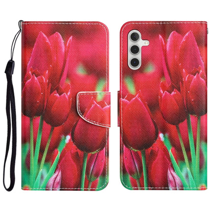 Colored Drawing Leather Phone Case, For Samsung Galaxy A34