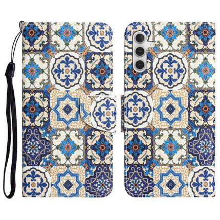 Colored Drawing Leather Phone Case, For Samsung Galaxy A54