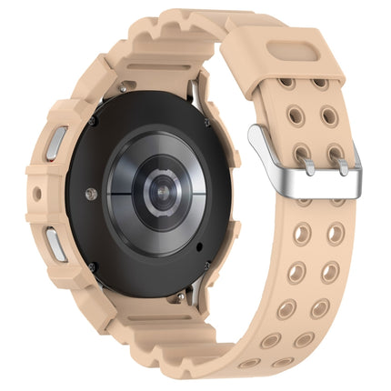 Armor Silicone Watch Band + Protective Case, For Samsung Galaxy Watch5 40mm, For Samsung Galaxy Watch5 44mm, For Samsung Galaxy Watch4 40mm, For Samsung Galaxy Watch4 44mm