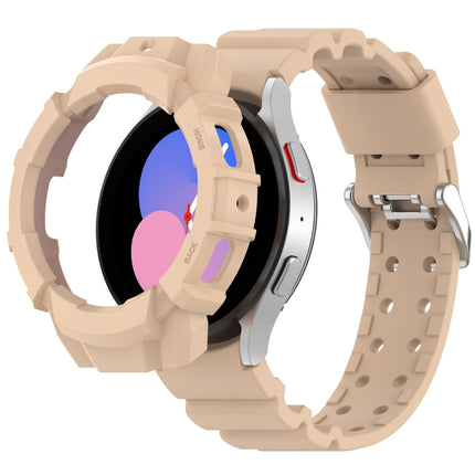Armor Silicone Watch Band + Protective Case, For Samsung Galaxy Watch5 40mm, For Samsung Galaxy Watch5 44mm, For Samsung Galaxy Watch4 40mm, For Samsung Galaxy Watch4 44mm