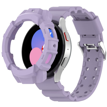 Armor Silicone Watch Band + Protective Case, For Samsung Galaxy Watch5 40mm, For Samsung Galaxy Watch5 44mm, For Samsung Galaxy Watch4 40mm, For Samsung Galaxy Watch4 44mm