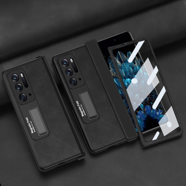 Integrated Napa Texture All-inclusive Phone Case, For OPPO Find N
