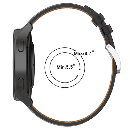22mm Genuine Leather Watch Band, For Huawei Watch Buds/Xiaomi Watch S2