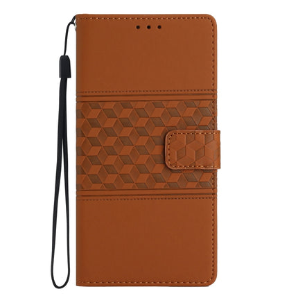 Diamond Embossed Skin Feel Leather Phone Case with Lanyard, For Motorola Moto E20 / E30 / E40, For Motorola Moto E22, For Motorola Moto E32, For Motorola Moto G7 Power