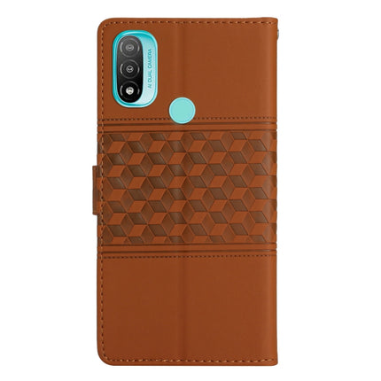 Diamond Embossed Skin Feel Leather Phone Case with Lanyard, For Motorola Moto E20 / E30 / E40, For Motorola Moto E22, For Motorola Moto E32, For Motorola Moto G7 Power