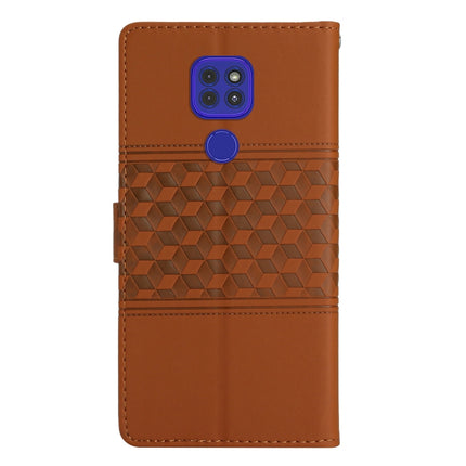 Diamond Embossed Skin Feel Leather Phone Case with Lanyard, For Motorola Moto G9 / G9 Play, For Motorola Moto G10 / G20 / G30, For Motorola Moto G22, For Motorola Moto G31 / G41