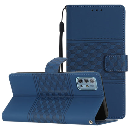 Diamond Embossed Skin Feel Leather Phone Case with Lanyard, For Motorola Moto G9 / G9 Play, For Motorola Moto G10 / G20 / G30, For Motorola Moto G22, For Motorola Moto G31 / G41