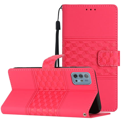 Diamond Embossed Skin Feel Leather Phone Case with Lanyard, For Motorola Moto G9 / G9 Play, For Motorola Moto G10 / G20 / G30, For Motorola Moto G22, For Motorola Moto G31 / G41