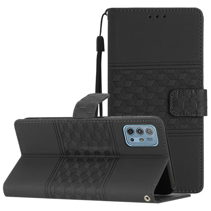 Diamond Embossed Skin Feel Leather Phone Case with Lanyard, For Motorola Moto G9 / G9 Play, For Motorola Moto G10 / G20 / G30, For Motorola Moto G22, For Motorola Moto G31 / G41