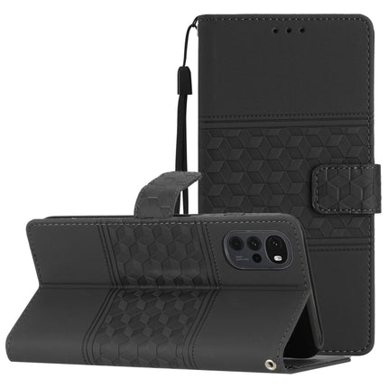 Diamond Embossed Skin Feel Leather Phone Case with Lanyard, For Motorola Moto G9 / G9 Play, For Motorola Moto G10 / G20 / G30, For Motorola Moto G22, For Motorola Moto G31 / G41