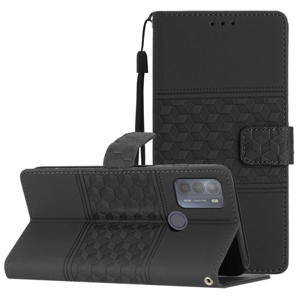 Diamond Embossed Skin Feel Leather Phone Case with Lanyard, For Motorola Moto G42, For Motorola Moto G50, For Motorola Moto G52, For Motorola Moto G60 / G40 Fushion