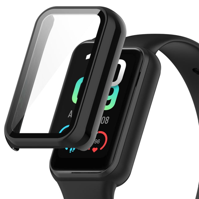 PC + Tempered Glass Integrated Protective Watch Case, For Amazfit Band 7