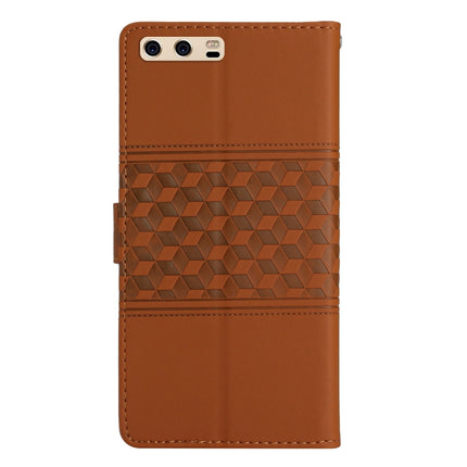Diamond Embossed Skin Feel Leather Phone Case with Lanyard, For Huawei P10, For Huawei P10 Lite, For Huawei P10 Plus, For Huawei P20