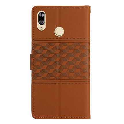 Diamond Embossed Skin Feel Leather Phone Case with Lanyard, For Huawei P20 Lite, For Huawei P20 Pro, For Huawei P30, For Huawei P30 Lite
