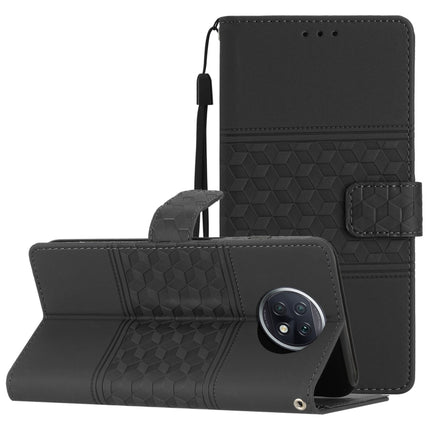 Diamond Embossed Skin Feel Leather Phone Case with Lanyard, For Xiaomi Redmi Note 9 5G / Note 9T, For Xiaomi Redmi 9A, For Xiaomi Redmi 9C, For Xiaomi Redmi 10
