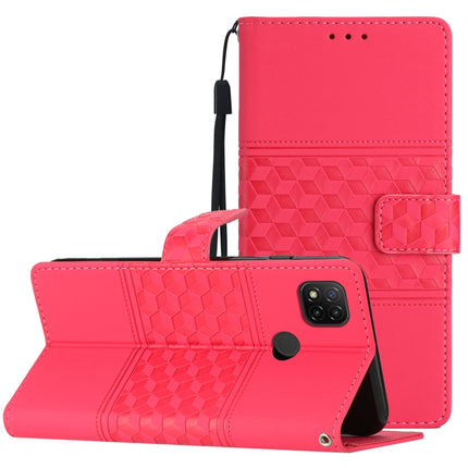 Diamond Embossed Skin Feel Leather Phone Case with Lanyard, For Xiaomi Redmi Note 9 5G / Note 9T, For Xiaomi Redmi 9A, For Xiaomi Redmi 9C, For Xiaomi Redmi 10
