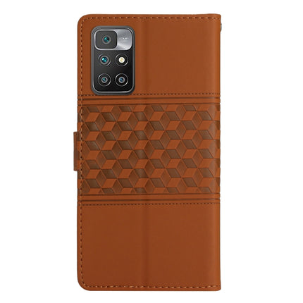 Diamond Embossed Skin Feel Leather Phone Case with Lanyard, For Xiaomi Redmi 10 2022, For Xiaomi Redmi 10A, For Xiaomi Redmi 10C, For Xiaomi Redmi A1