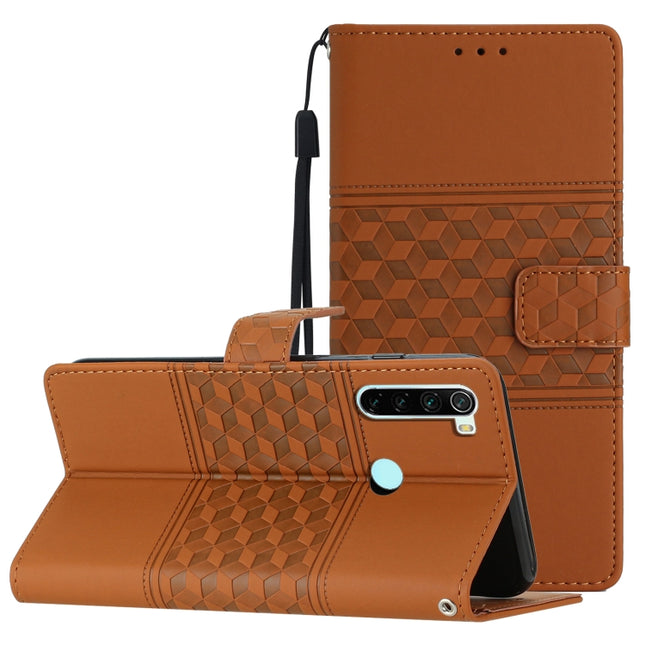 Diamond Embossed Skin Feel Leather Phone Case with Lanyard, For Xiaomi Redmi Note 8T, For Xiaomi Redmi Note 10 / Note 10S, For Xiaomi Redmi Note 10 5G, For Xiaomi Redmi Note 10 Pro / 10 Pro Max