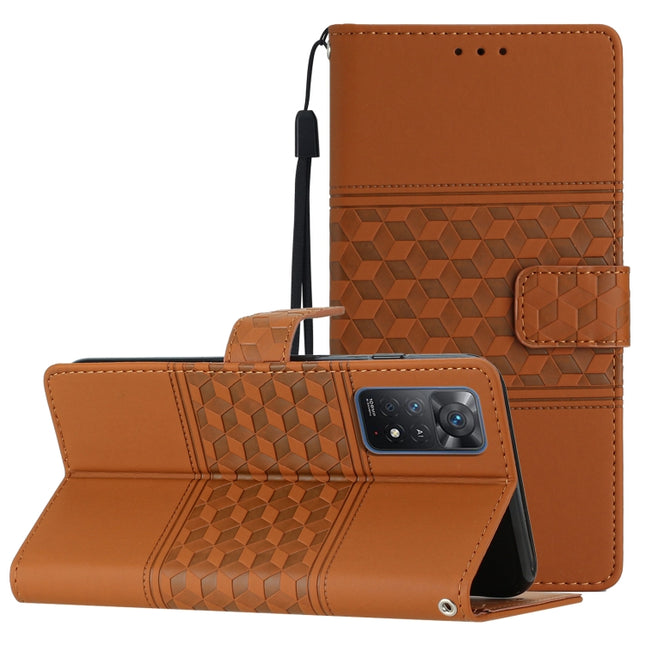 Diamond Embossed Skin Feel Leather Phone Case with Lanyard, For Xiaomi Redmi Note 11 Pro Global, For Xiaomi Redmi Note 11 / Note 11s, For Xiaomi Mi 10T Lite, For Xiaomi Mi 10T / 10T Pro