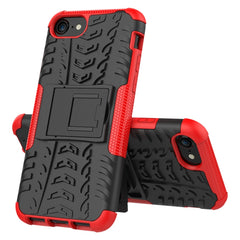 Funda protectora de TPU+PC a prueba de golpes con textura de neumático y soporte, para iPhone SE 2022/SE 2020, para Sony Xperia 10 Ⅱ, para Huawei Honor Play 9A, para Galaxy M30s