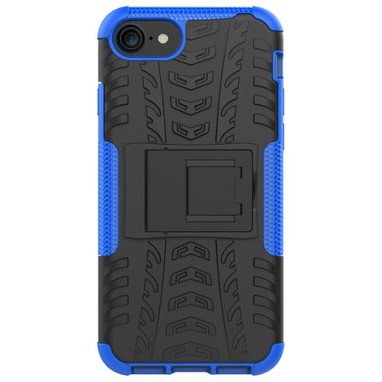 Funda protectora de TPU+PC a prueba de golpes con textura de neumático y soporte, para iPhone SE 2022/SE 2020, para Sony Xperia 10 Ⅱ, para Huawei Honor Play 9A, para Galaxy M30s