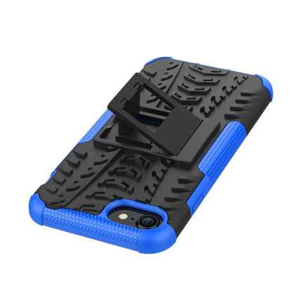 Funda protectora de TPU+PC a prueba de golpes con textura de neumático y soporte, para iPhone SE 2022/SE 2020, para Sony Xperia 10 Ⅱ, para Huawei Honor Play 9A, para Galaxy M30s