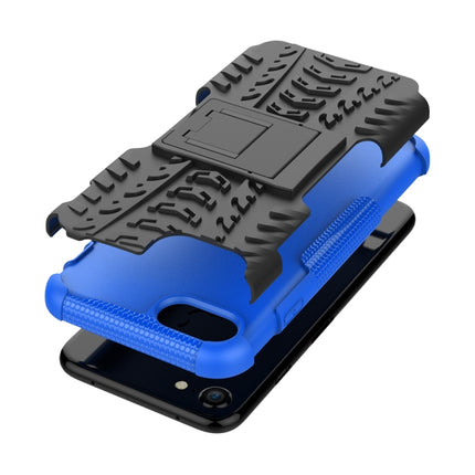 Funda protectora de TPU+PC a prueba de golpes con textura de neumático y soporte, para iPhone SE 2022/SE 2020, para Sony Xperia 10 Ⅱ, para Huawei Honor Play 9A, para Galaxy M30s