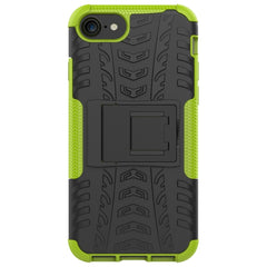 Funda protectora de TPU+PC a prueba de golpes con textura de neumático y soporte, para iPhone SE 2022/SE 2020, para Sony Xperia 10 Ⅱ, para Huawei Honor Play 9A, para Galaxy M30s