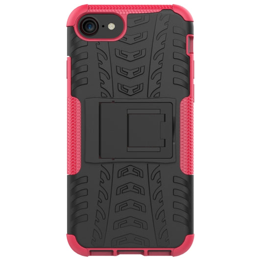 Funda protectora de TPU+PC a prueba de golpes con textura de neumático y soporte, para iPhone SE 2022/SE 2020, para Sony Xperia 10 Ⅱ, para Huawei Honor Play 9A, para Galaxy M30s