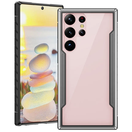 Defender Metal Clear PC Soft TPU Phone Case, For Samsung Galaxy S23 5G, For Samsung Galaxy S23+ 5G, For Samsung Galaxy S23 Ultra 5G