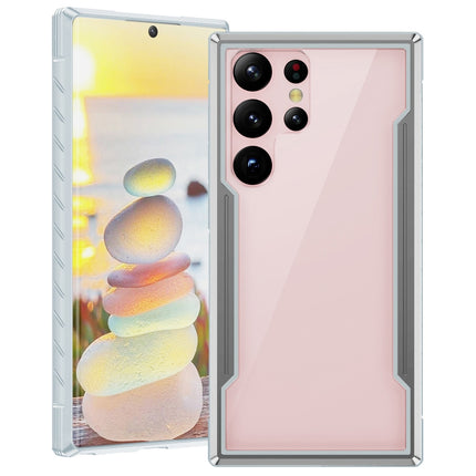 Defender Metal Clear PC Soft TPU Phone Case, For Samsung Galaxy S23 5G, For Samsung Galaxy S23+ 5G, For Samsung Galaxy S23 Ultra 5G