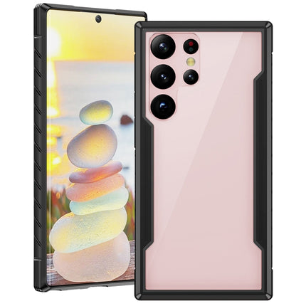 Defender Metal Clear PC Soft TPU Phone Case, For Samsung Galaxy S23 5G, For Samsung Galaxy S23+ 5G, For Samsung Galaxy S23 Ultra 5G