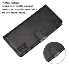 Embossed Happy Cat Pattern Horizontal Flip Leather Case with Holder & Card Slots & Wallet, For Galaxy A51, For Galaxy A71