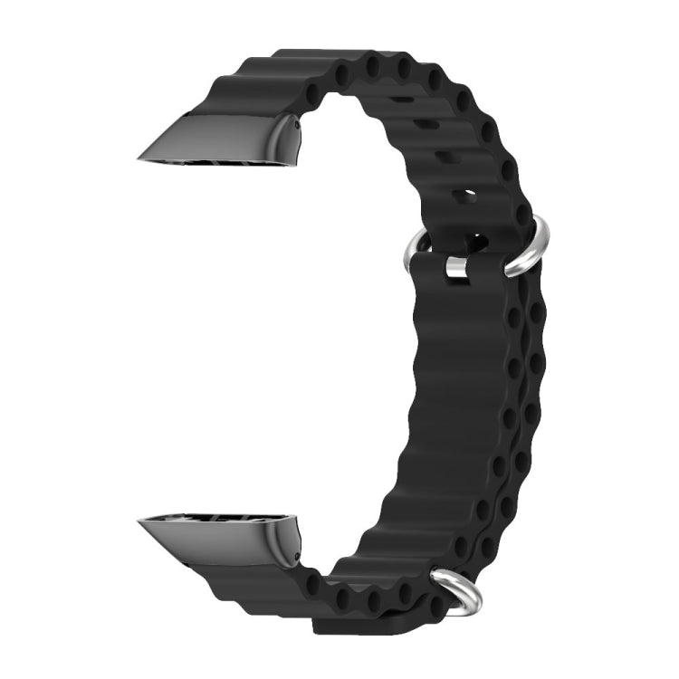 MIJOBS CS Marine Silicone Breathable Watch Band, For Huawei Band 6 / Honor Band 6, For Huawei Band 7 / 7 NFC
