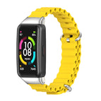 For Huawei Band 6 / Honor Band 6 / Yellow Silver