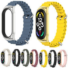 MIJOBS CS Marine Silicone Breathable Watch Band, For Xiaomi Mi Band 6 / 5 / 4 / 3, For Xiaomi Mi Band 7 / 7 NFC