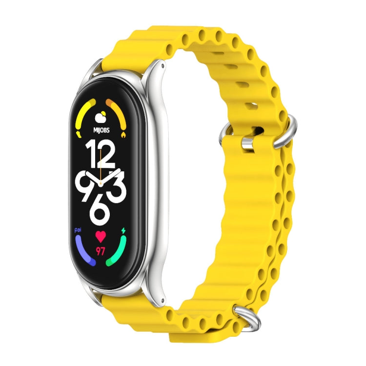 MIJOBS PLUS Marine Silicone Breathable Watch Band, For Xiaomi Mi Band 6 / 5 / 4 / 3, For Xiaomi Mi Band 7 / 7 NFC