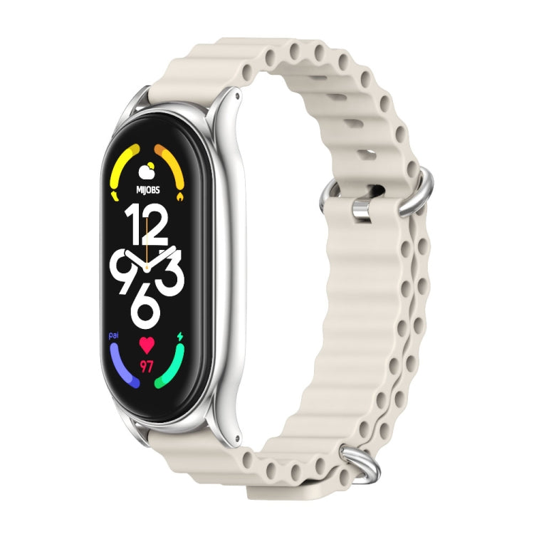 MIJOBS PLUS Marine Silicone Breathable Watch Band, For Xiaomi Mi Band 6 / 5 / 4 / 3, For Xiaomi Mi Band 7 / 7 NFC